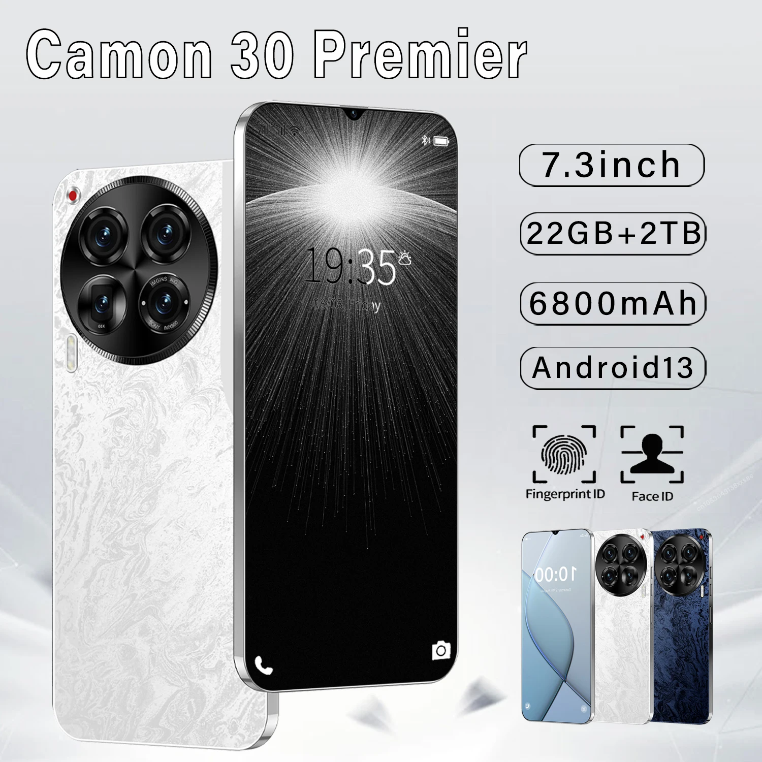 

Смартфон Camon 30 Premier, телефон стандарта Qualcomm 888, 10 ядер, 22G, 10000 мАч, 50 + 6800 МП, 4G/телефон стандарта Android
