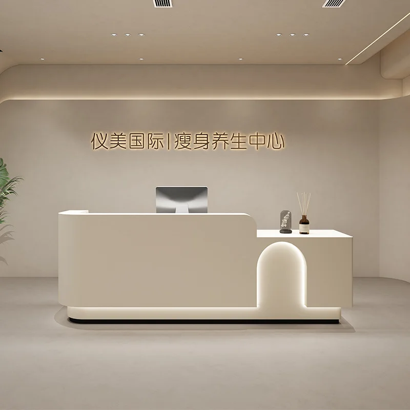 Counter Cash Reception Desk Checkout Supermarket Beauty Coffee Reception Desk Executive Mostrador Oficina Commercial Furniture executive table reception desk standing retail checkout supermarket reception desk beauty mostrador oficina shop furniture