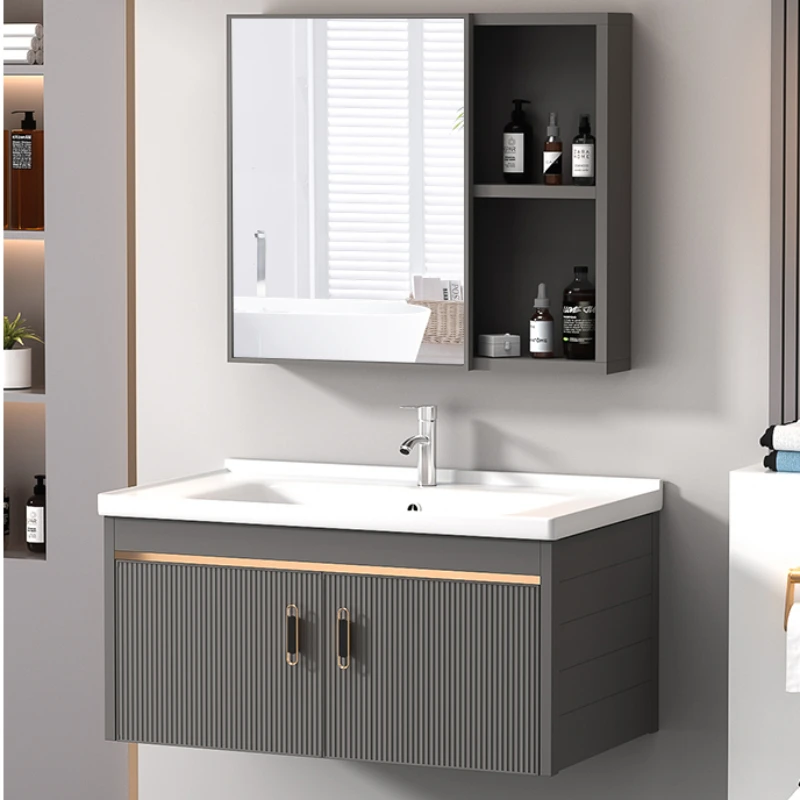 Mensola A Muro Armadietto Mobiletto Del Bagno Accessori Di Stoccaggio Pavimento Moderno Mobiletto Del Bagno Vetro Badezimmer Schrank Mobili Per La Cas