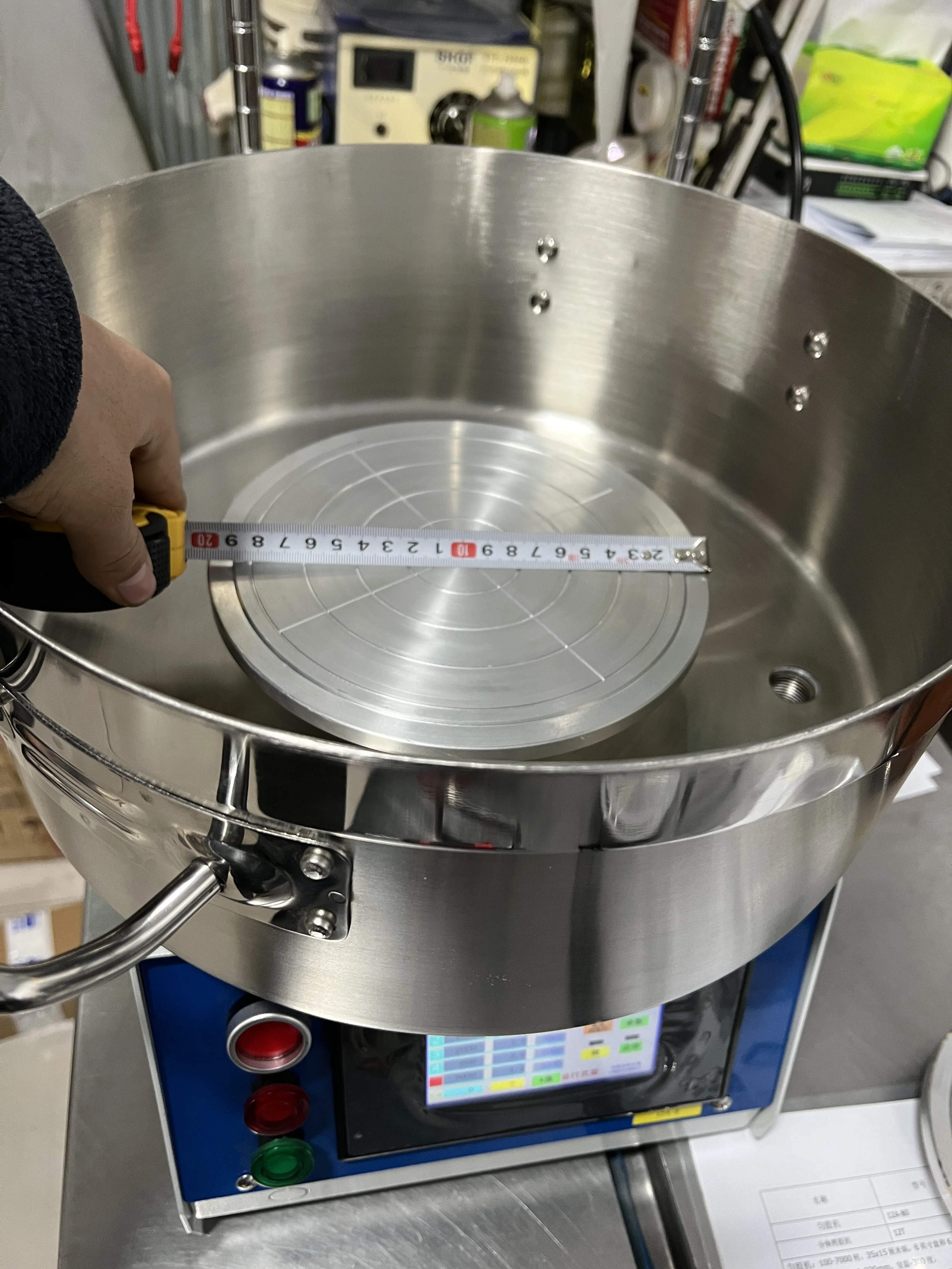8 inches 200mm spin coater / Spin Processor Glue  Spin coating machine with 2pcs vacuum chuck 110V/220V pneumatic paint pressure bucket automatic agitating coating paint pressure pot tank with air powered agitator sprayer system