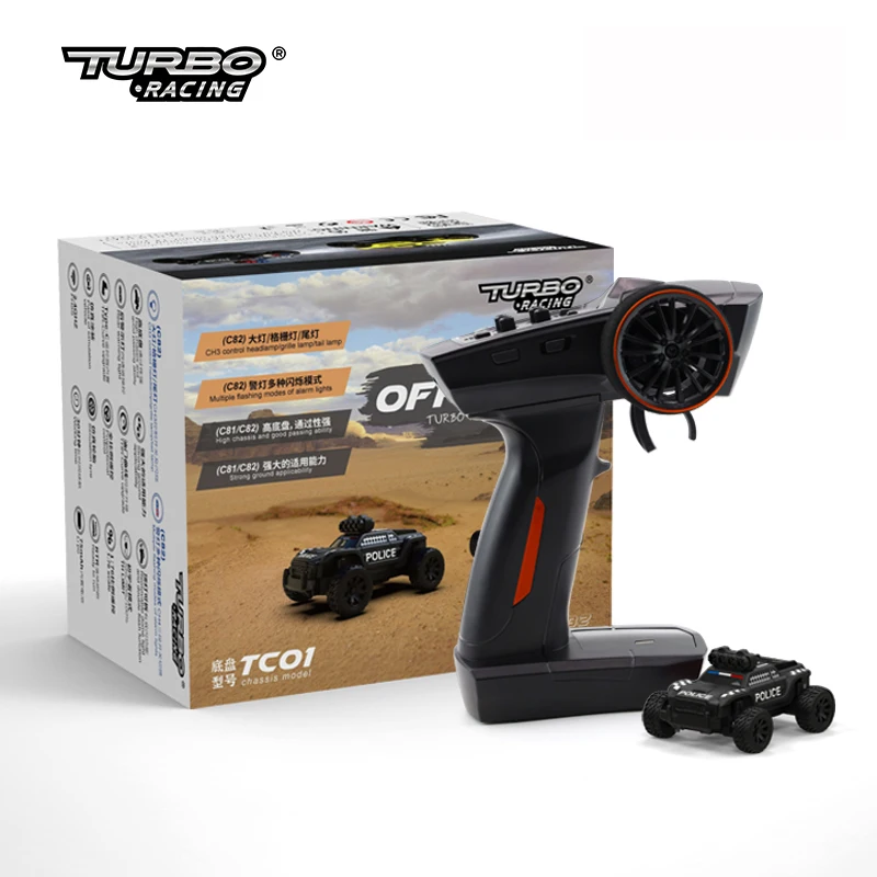 Turbo Racing 1:76 C82 RC Truck Car Full Proportional RTR Kit Toys With Three Kinds of Cool Lights for Kids And Adults Gift 3