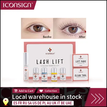 ping Lash Lift Kit Eyelashes Perm Lash Lifiting ICONSIGN Eyelash Perm Kit Eyelash Enhancer Eye Makeup Can Do Your Logo