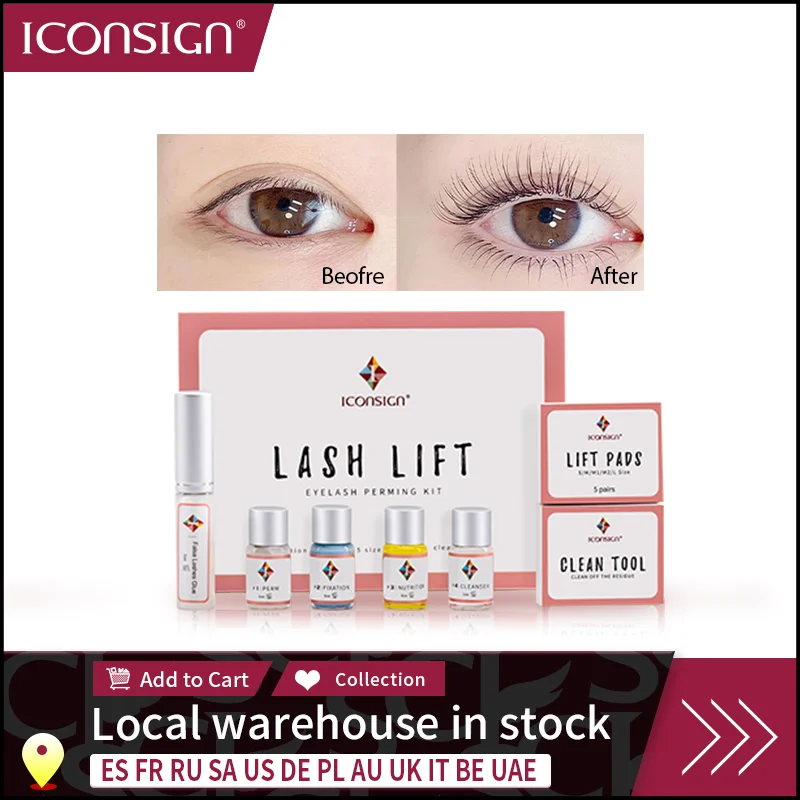 Dropshipping Lash Lift Kit Eyelashes Perm Lash Lifiting ICONSIGN Eyelash Perm Kit Eyelash Enhancer Eye Makeup Can Do Your Logo