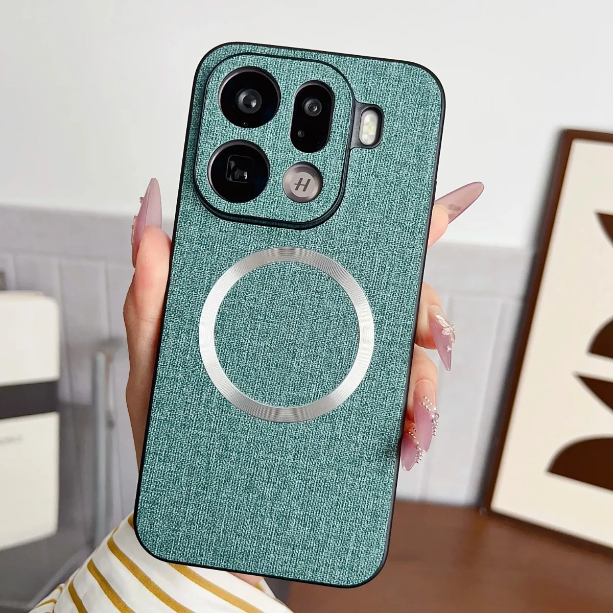 Magnetic Wireless Charging Leather Phone Case - Premium Protective Cover
