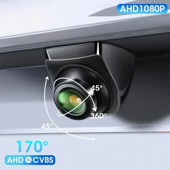 Telecamera Posteriore AHD 1080P per Veicoli con Visione Notturna CVBS, 12V, Impermeabile IP68, Obiettivo Grandangolare 170 Gradi, Resistente HD