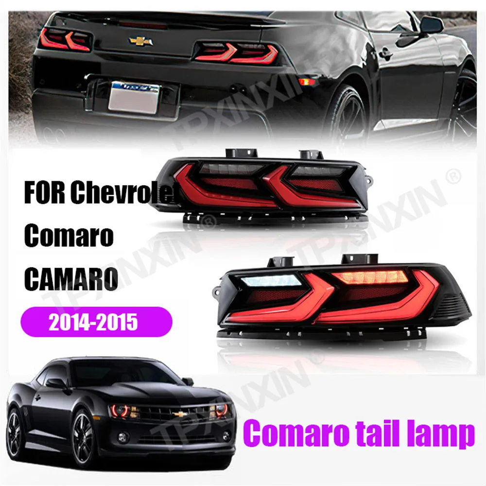 

LED Tail Lights Assembly For Chevrolet Camaro 2014-2015 Auto Direct Tail Lamps streamer Steering Brake modified Total Accessorie