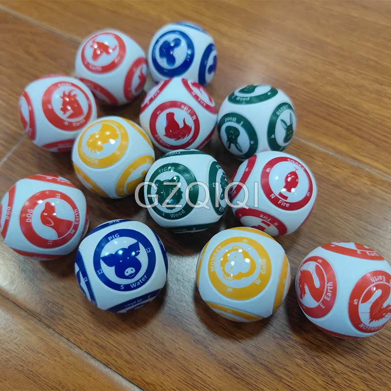 12 Zodiac lottery machine balls lottery machine numeros de bingo bingo profesional com cartela lotto chips