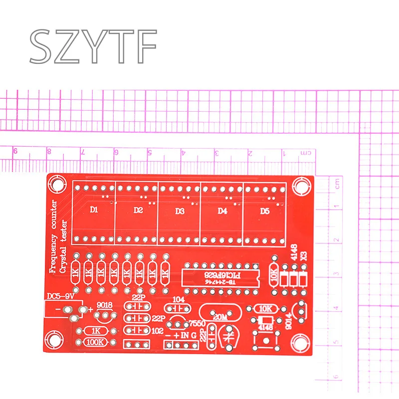 Kit contatore di frequenza fai-da-te: 1 Hz a 50 MHz, display LED, per oscillatore RF e cristallo - Image 5