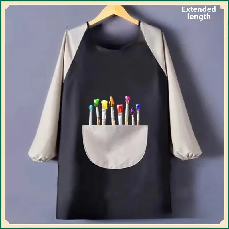 Children's Art Class Apron Waterproof Oil Resistant for Clay Sculpture Drawing And Calligraphy Primary School Students