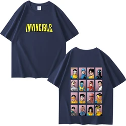 Oversized Unisex Graphic T - Shirt - 100% Cotton Summer Print - XXXL (Navy)