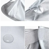 Cape de coupe de cheveux de taille moyenne pour adulte, tissu de teinture pour cheveux, cape de coupe de cheveux domestique respirante, outil de coupe de cheveux pliable 5