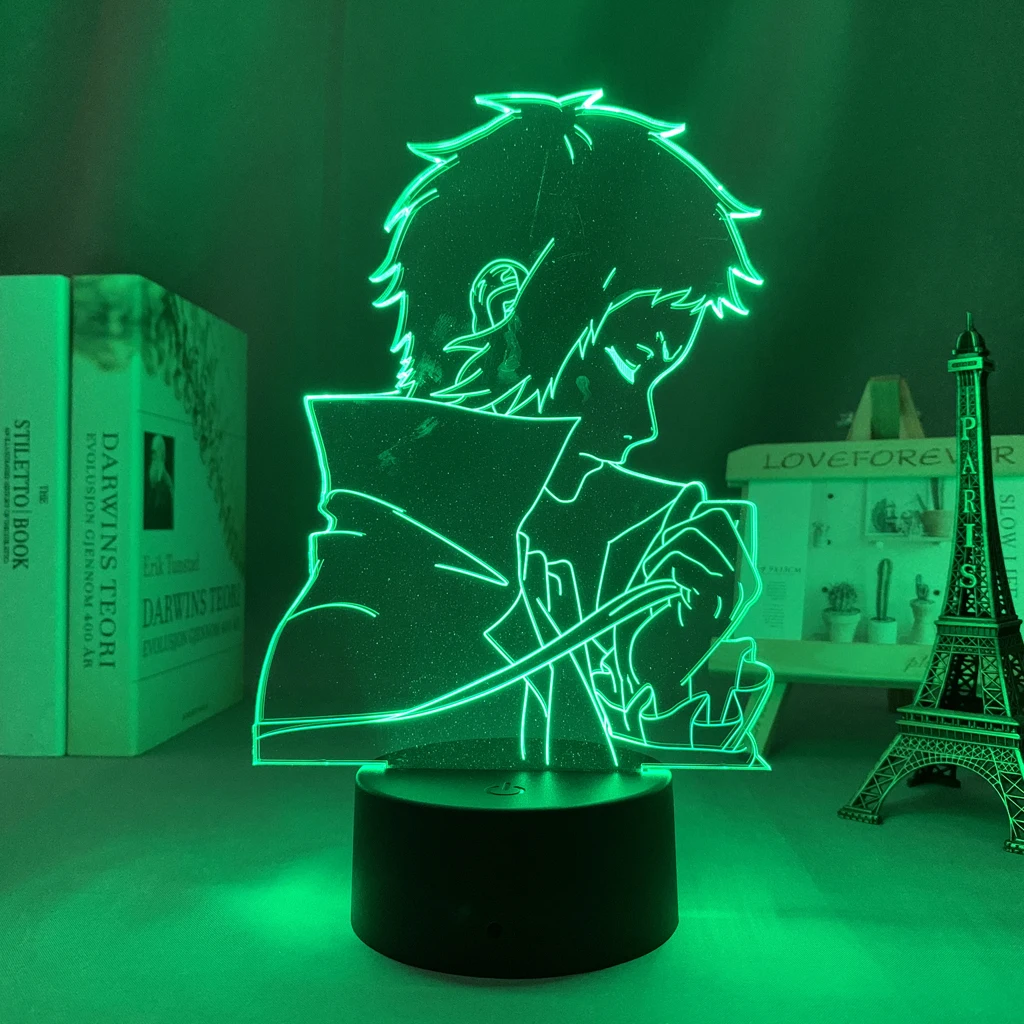 Vadios para Decoração do Quarto Presente das Crianças Sala de Mesa Anime Lâmpada Bungo Cães Nightlight Brithday Manga Luz Led Vadios 3d 2 decoração do quarto nightlight presente das crianças