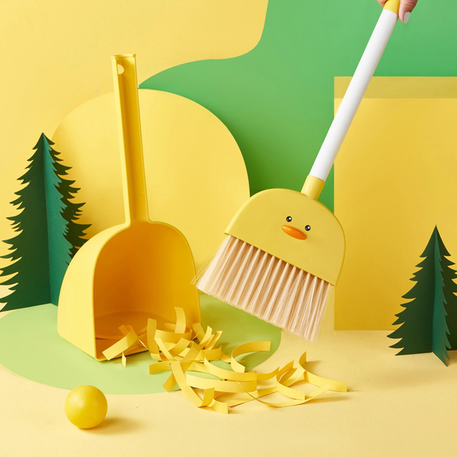 Mini Broom Dustpan Set Funny Cleaning Toys Gift Children Sweeping House Cleaning Toy for Age 3-6 Boy Girls Birthday Gifts cleaning toys,mini broom dustpan set