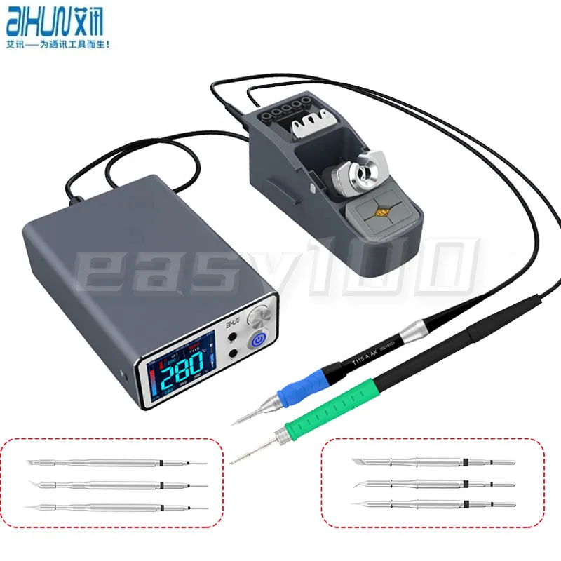 JCID Aixun T3A T3B intelligent Welding Station With Soldering Iron T115 T245 T210 Handle Welding Tips For Phone BGA Repair Tools 5