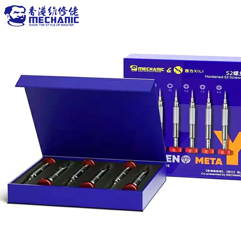 MECHANIC XILI Precision Screwdriver For Phone Repair Non-Slip Phones Tablet PC Opening Repair Disassemble Repair Tools sets