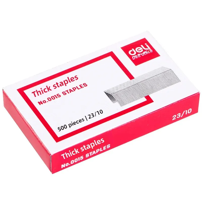 Deli Office Supplies Stapler Clips 23/10 500 Pieces/box