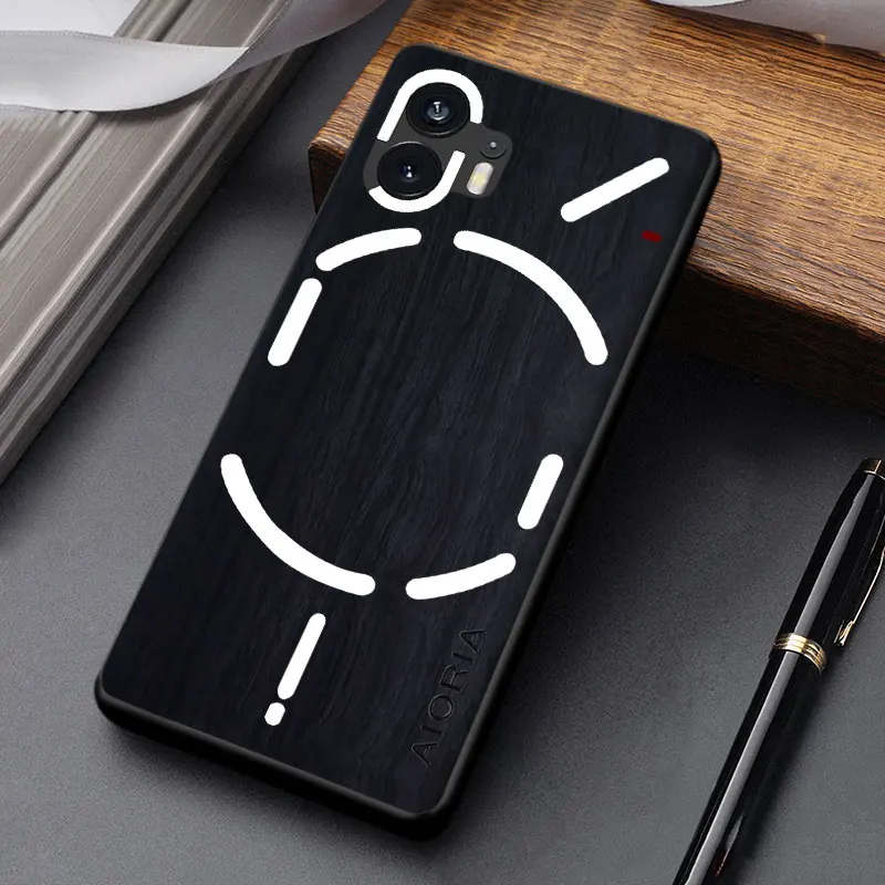 Stylish Wooden Pattern PU Leather Phone Case Cover