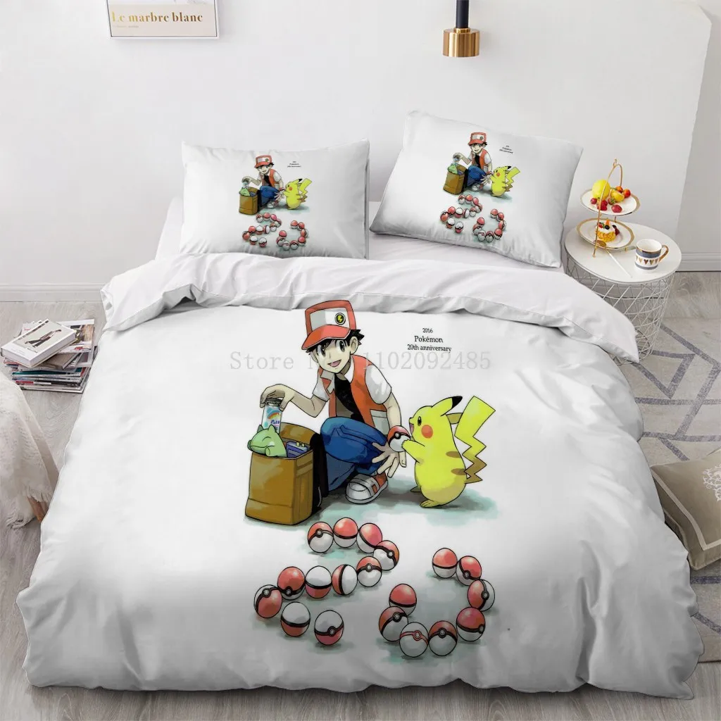 Pokemon Pikachu Gengar #27 Duvet Cover Quilt Cover Pillowcase Bedding Set  Bed Linen Home Bedroom Decor – BEDDING PICKY