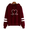 Woman Clothing Versatile Sweatshirts Casual Hoodies Comfortable Pullovers Slim Fit Soft Striped Lazy Style Jogging Daily Women's 6