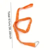 1PC Elastic Kayak Paddle Leash Adjustable with Safety Hook Fishing Rod Pole Coiled Lanyard Cord Tie Rope Rowing Boat Accessories 5