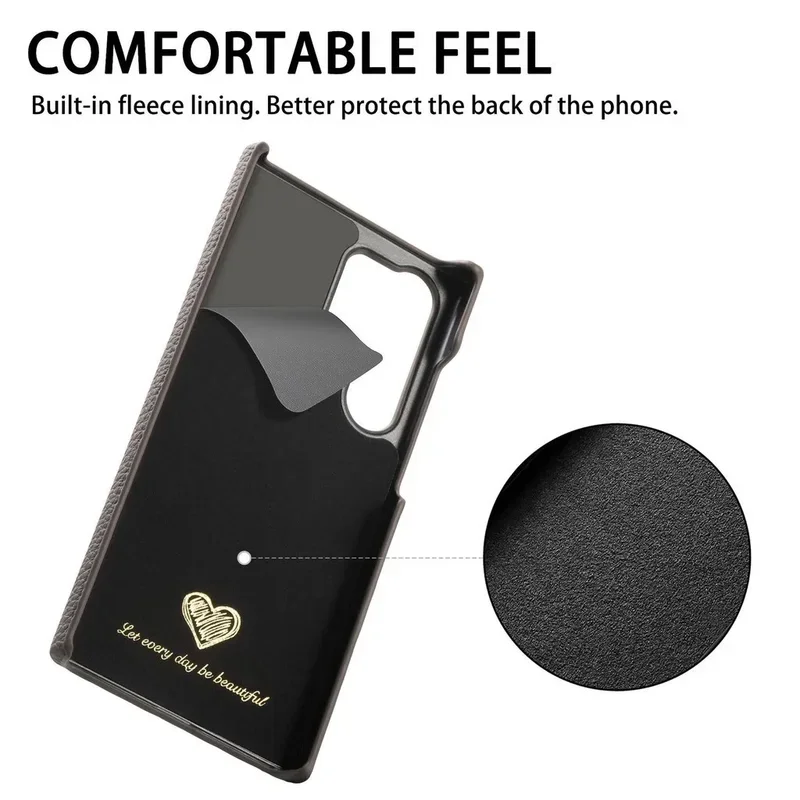 Litchi Pattern Leather Oil Edge Hard Shell Case