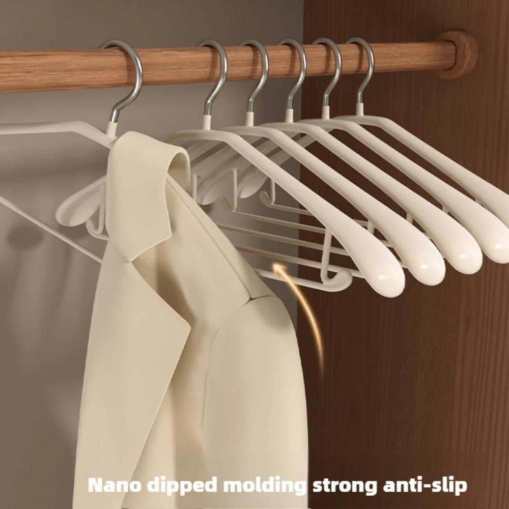 10pcs wide shoulder seamless hangers, non slip and non bulging, suitable for both dry and wet use, high load-bearing capacity 2