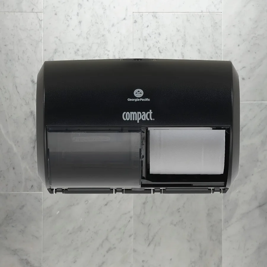 Compact High Capacity Toilet Paper Dispenser