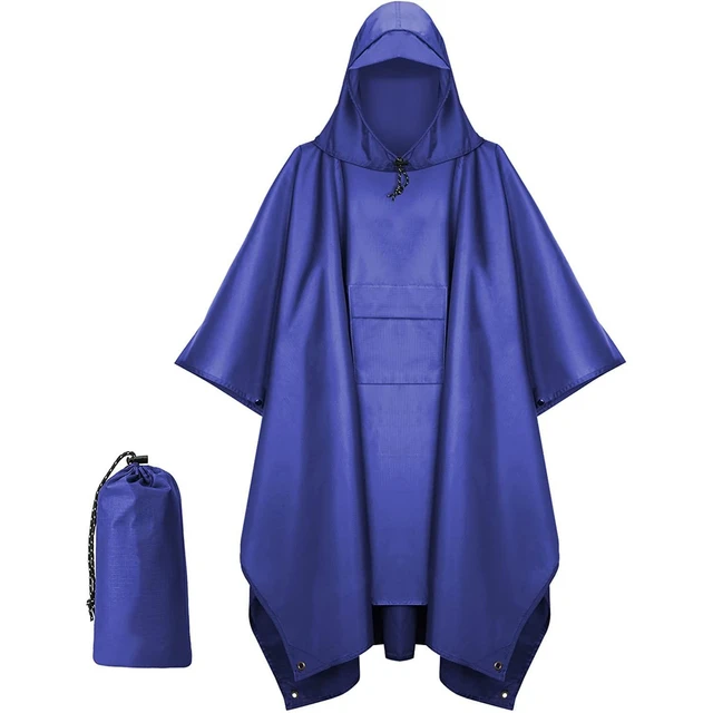 Multifunctional Raincoat Universal Men Transparent Raincoat Women Backpack  Poncho Rain Coat Cover Impermeable Camping Hiking