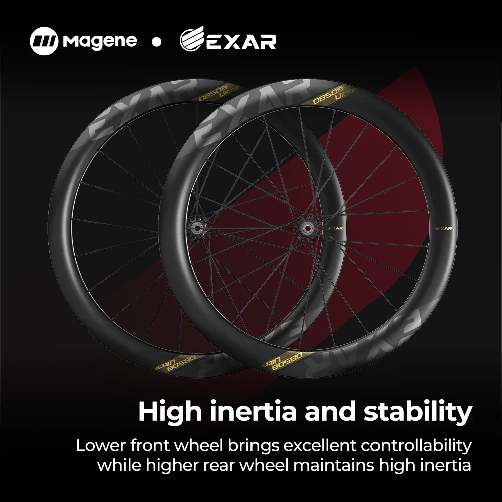 Carbon Fiber Wheelset Ultra Series Integral Front Rear Wheels Inertia Stability Ceramic Bearing Flat Engagement Ratchet