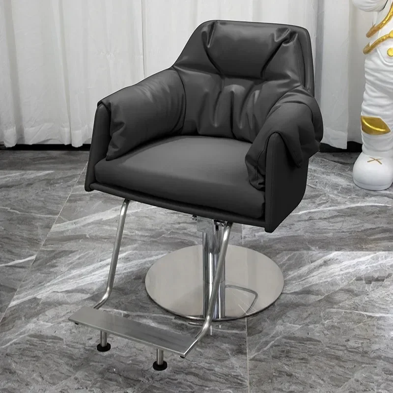 Swivel Barber Chair Thai Shampoo Bed Reclinable Spinning Reclining Armchairs Stylist High Quality Taburetes De Bar Furniture
