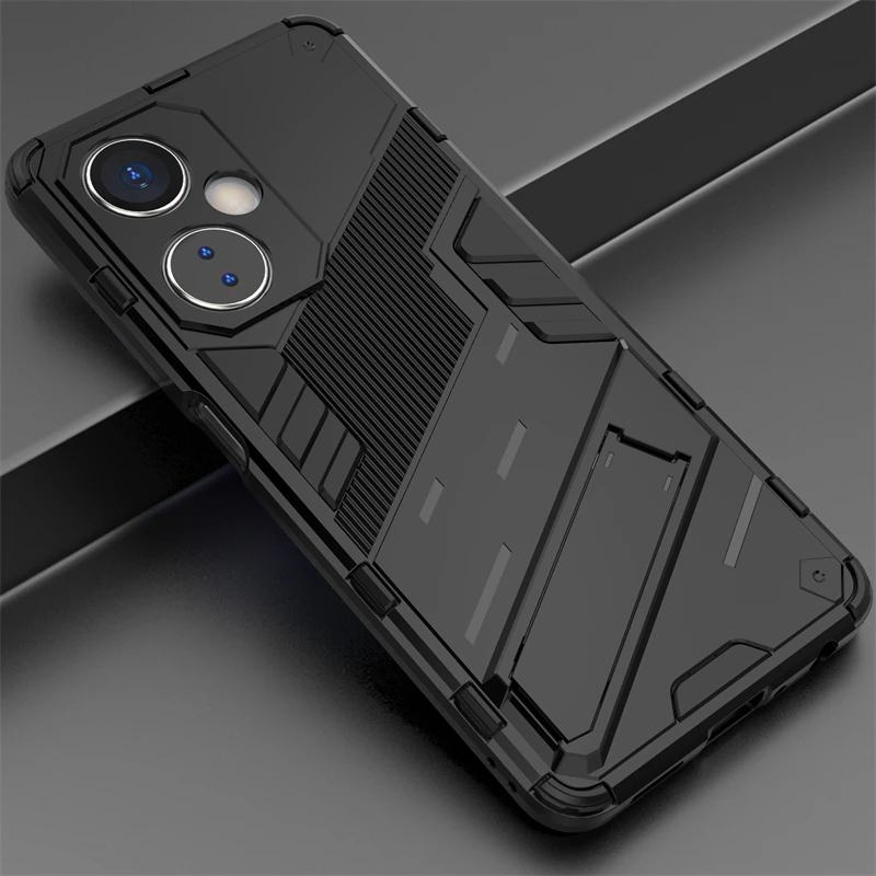 

For OnePlus Nord CE3 Lite 5G Case Armor Magnetic Holder Shockproof Phone Case For OnePlus Nord CE3 CE 3 Lite Stand Back Cover