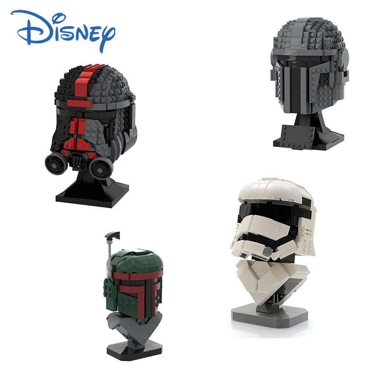 子供向けの新しいレゴスターウォーズ映画ビルディングブロックおもちゃダリアンバウンティハンターヘルメット 子供向けギフトおもちゃ Aliexpress