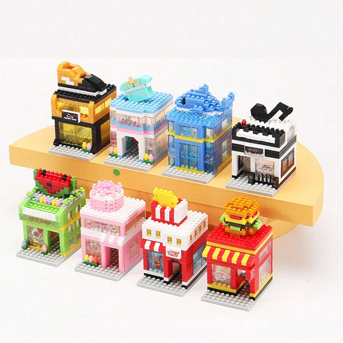 Mini City Street View Building Blocks - 3D Architecture Toy Set