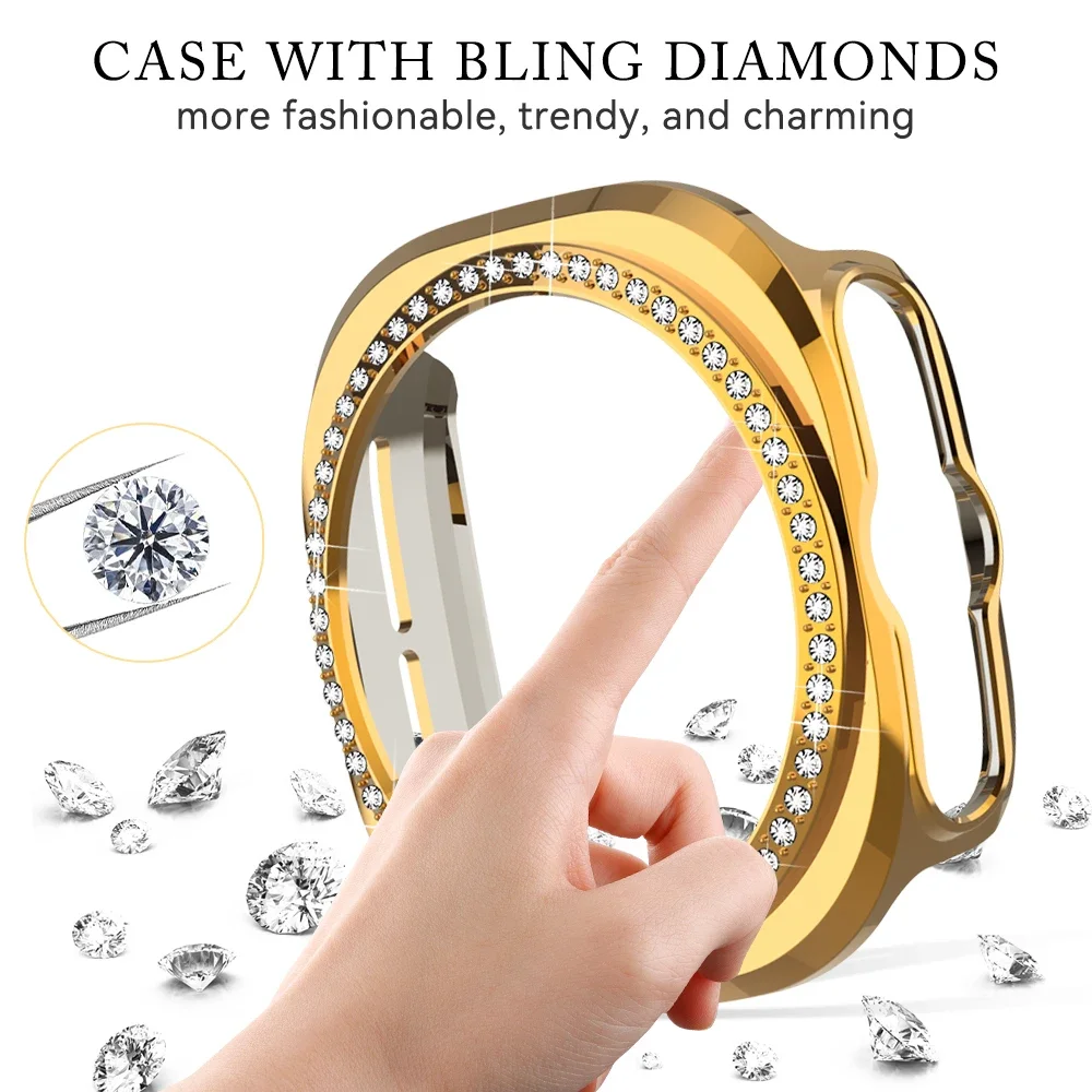 Elegant Diamond Bling Case with Hollow PC Protective Cover