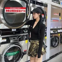 Jupes plissées de style américain pour femmes, vêtements vintage, camsalomon, High Street Fit, étudiants, tout match, jeune, sexy, chic, été 5