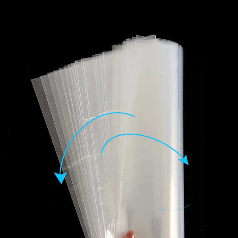 A4 Clear Photo Album Refill Pages File Protector 4 Holes 9 Ring Binder for Photocards Cards Notebook 10Pcs
