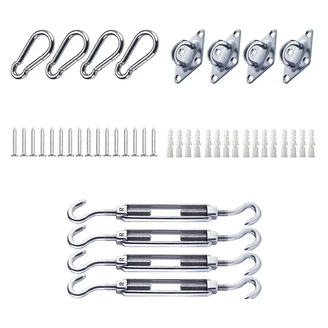 Napellenző Mellékletkészlet Telepítés Csere Nagy Teherbírású Vitorla Hardware Készletek Lombkorona Telepítő A Fedélzeti Gyephez - Image 2