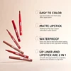 12 Colors Velvet Lip Liner Pencil Matte Lipstick Waterproof Lasting Brown Professional Makeup Full Lip Contour Korean Cosmetics 6