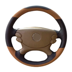 Customized DIY Genuine Leather Car Steering Wheel Cover (A)