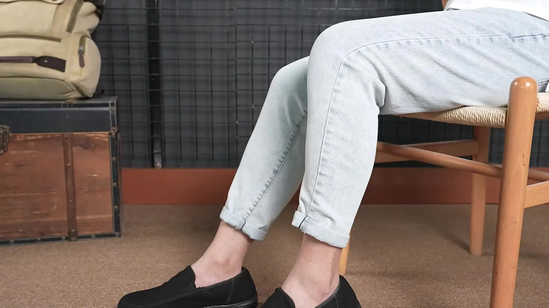 Мужские ботинки с металлическим носком цвет черный/песочный