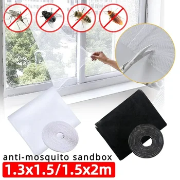Moustiquaire auto-adhésive d'intérieur, bricolage, anti-insectes, rideaux, filet de fenêtre, Protection, maille, Textile de maison, lit, jardin 1