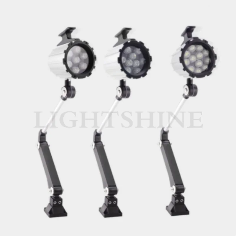 LED Machine Tool Working Light Long Arm Waterproof Lighting Oil Proof Mechanical Lamp 24v220v Long Arm Style Short led work light