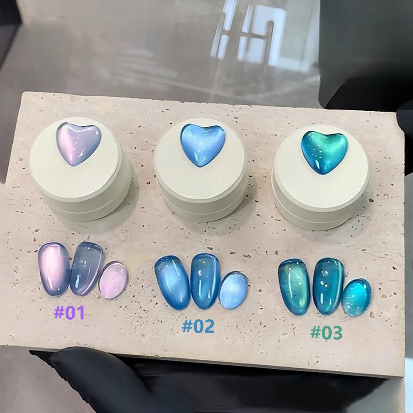 12ML Strobe Green Cat Eye Magnetic Gel Polish - Summer Nail Collection