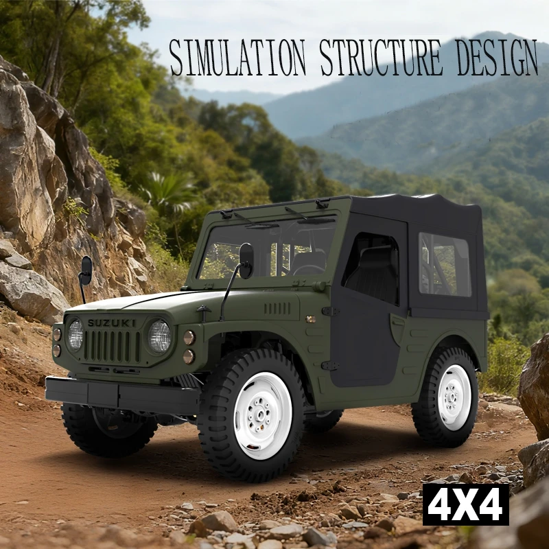 어린이용 업그레이드 WPL C84 자동차 컨버터블 모델 등반 오프로드 차량 트럭 4WD 370 모터 장난감 C74-1 RC 선물