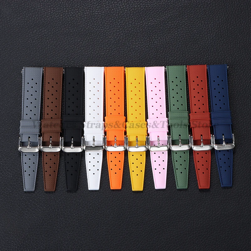 Tropical Silicone Quick Release Watch Band Strap – Premium Rubber Tropic Design