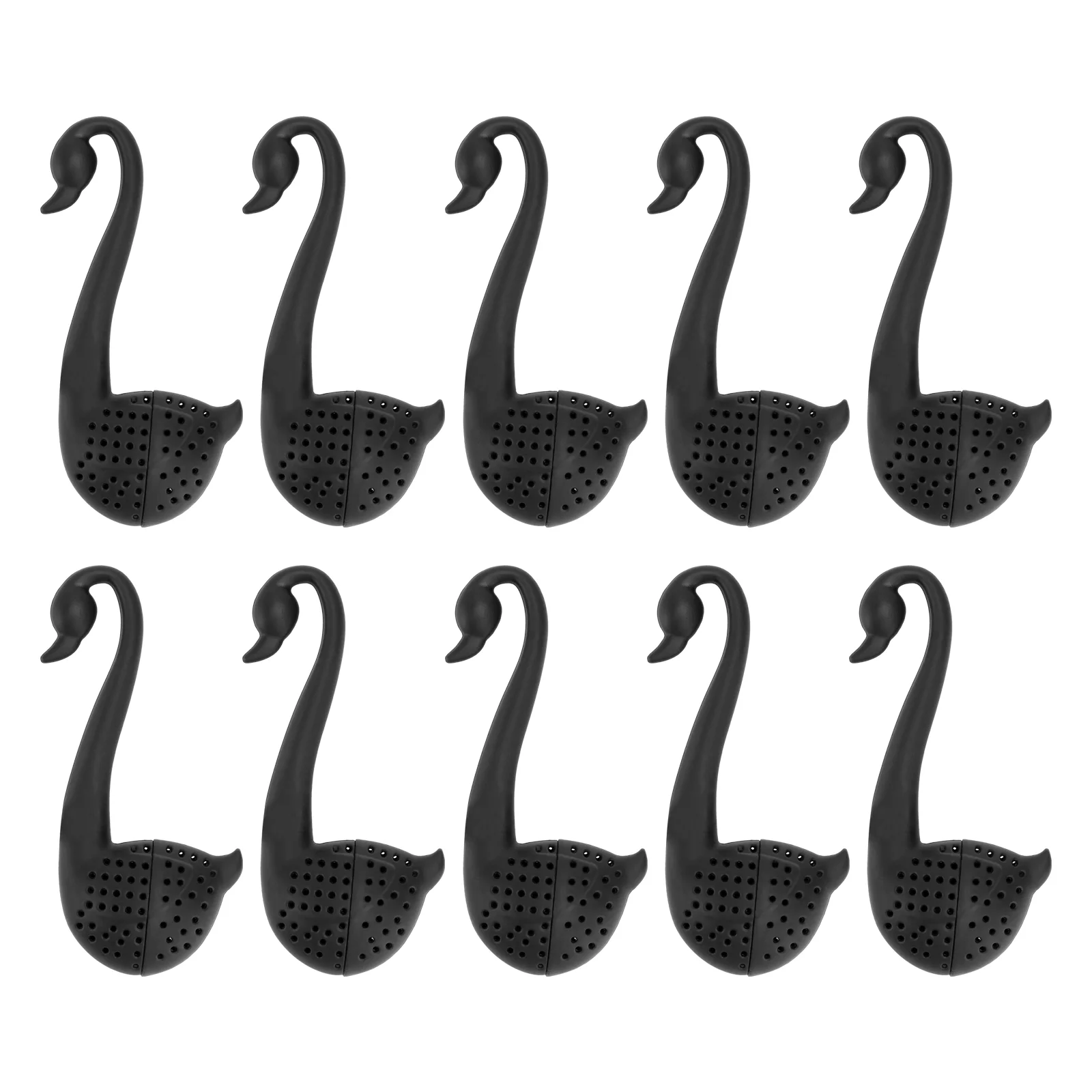 10 Pcs Swan Teaspoon Creative Steeper Infuser Bag Gift Mesh Strainer Hanging Straining Tool Ball Filter Rose Tea-leaf