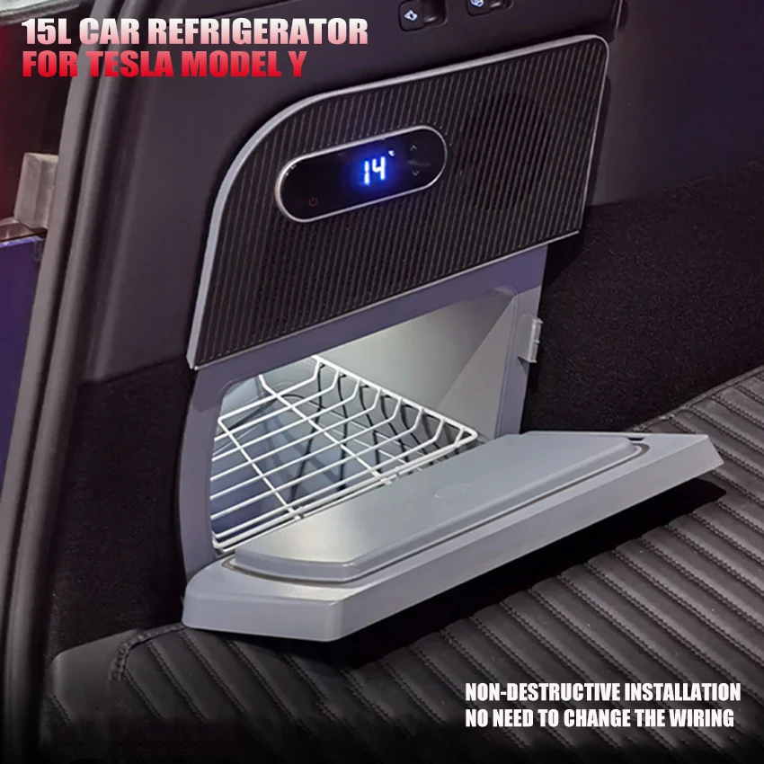 モデルYトランク冷蔵庫 テスラ モデルY 2021-2024 15L 収納 旅行