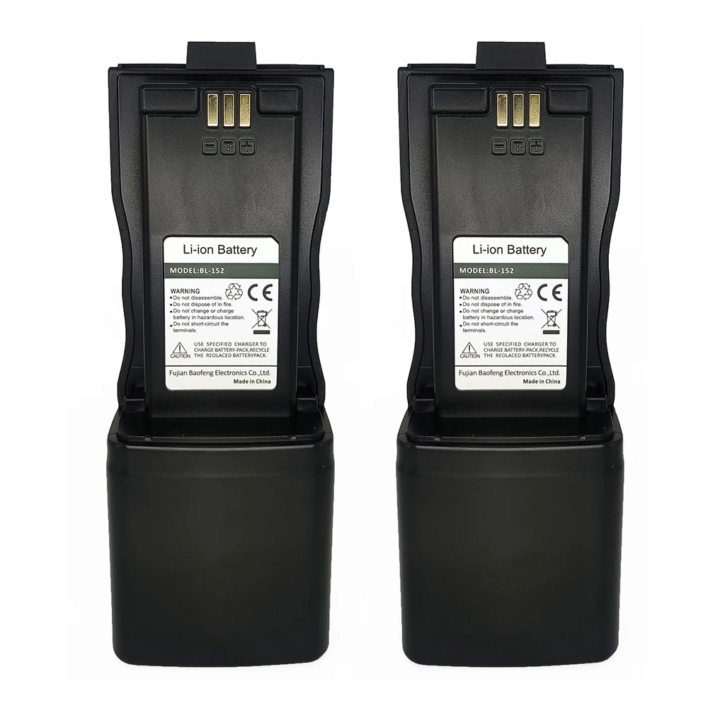 BAOFENG AR-152 Walkie Talkie TypeC Battery With USB Charging Cable For BL-152 Tactical Two Way Radios BL152 High Capacity AR152 5