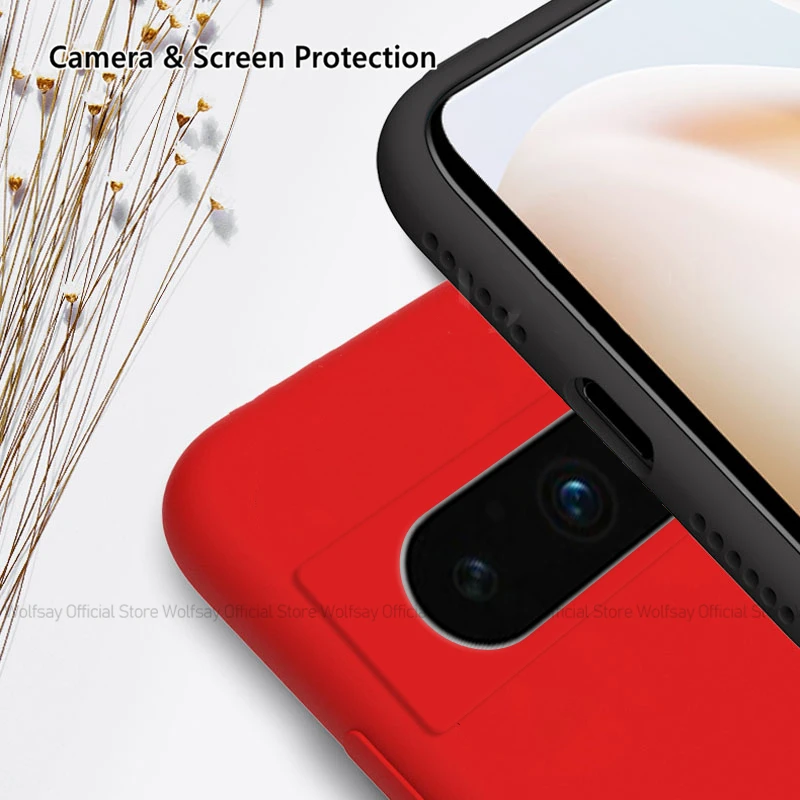 Shockproof Liquid Silicone Phone Back Cover in Matte Finish