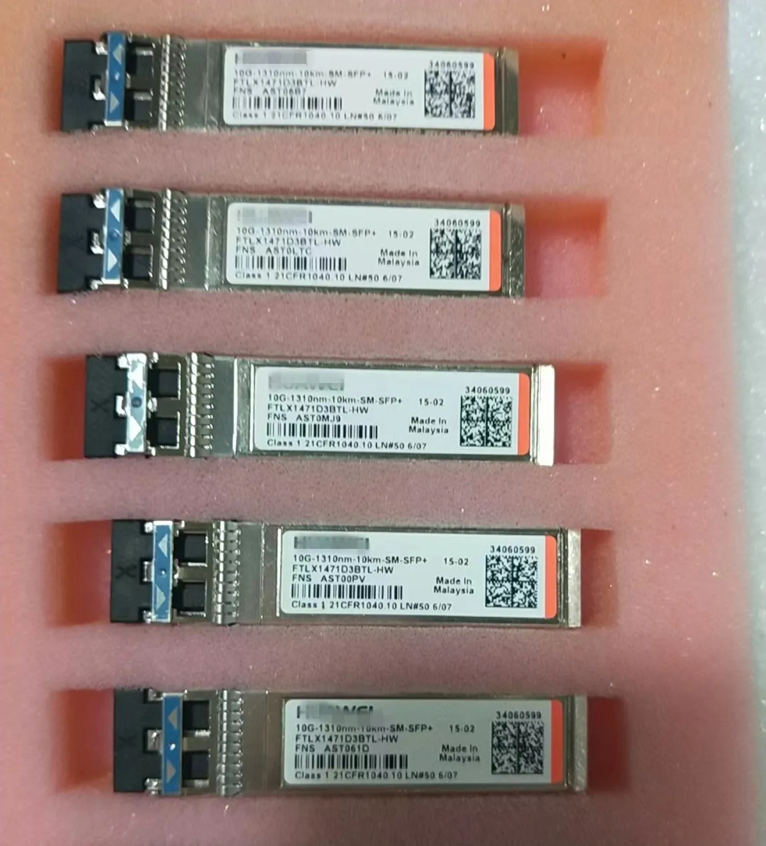 Hua-w-ei 10g sfp/FTLX1471D3BTL-HW 34060599 10G 10KM 1310NM single-mode optical fiber module/Hua wei 10g port module